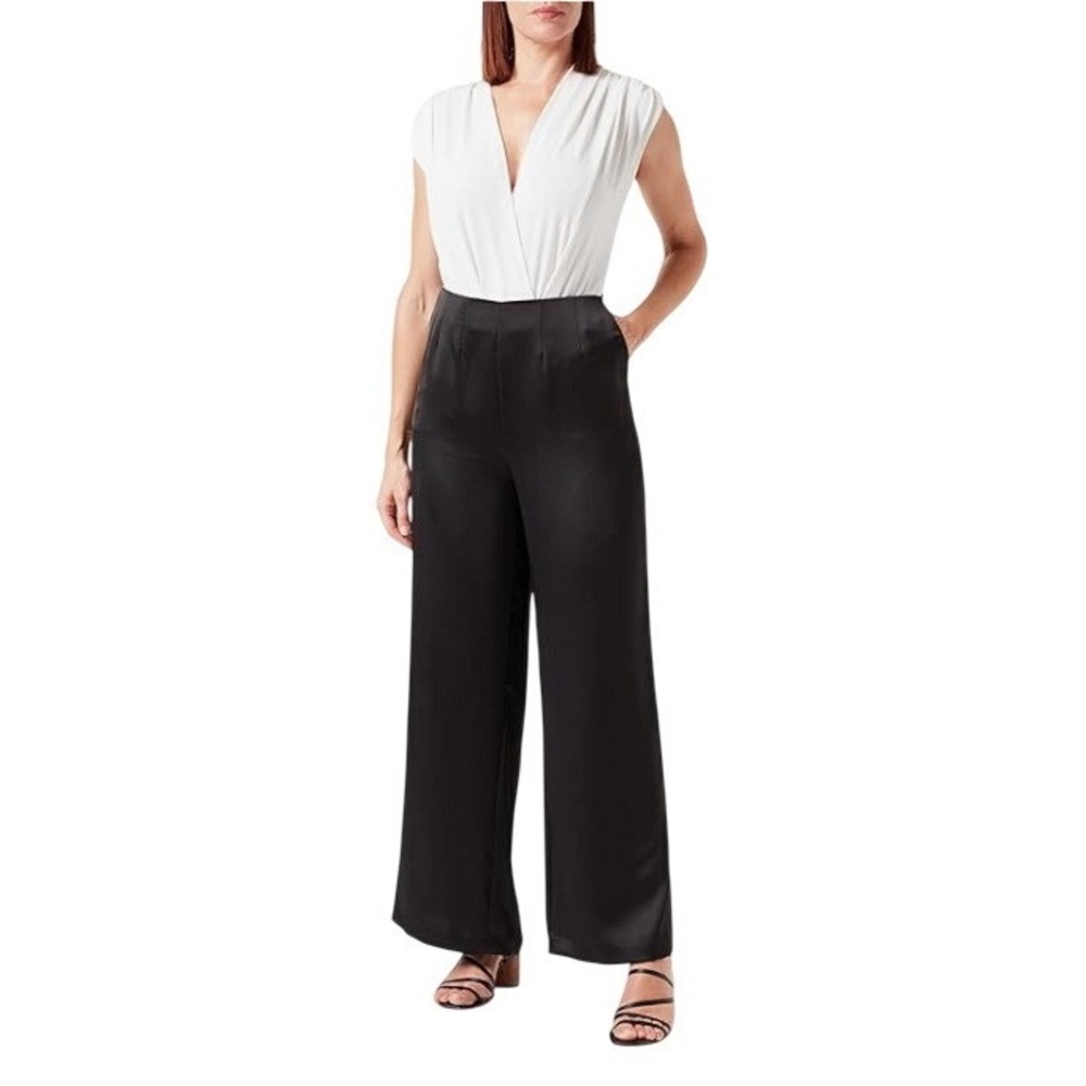Making the Cut Womens Black High Waisted Wide Leg Trousers Pants XS New